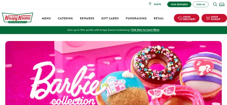 Screenshot Krispy Kreme