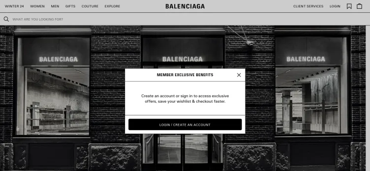 Screenshot Balenciaga America Incorporated