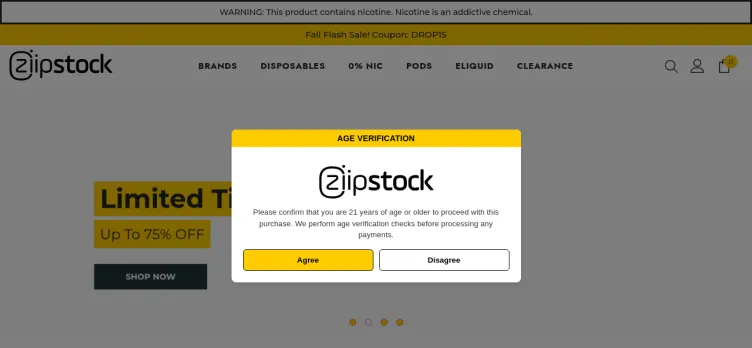 Screenshot Ziipstock