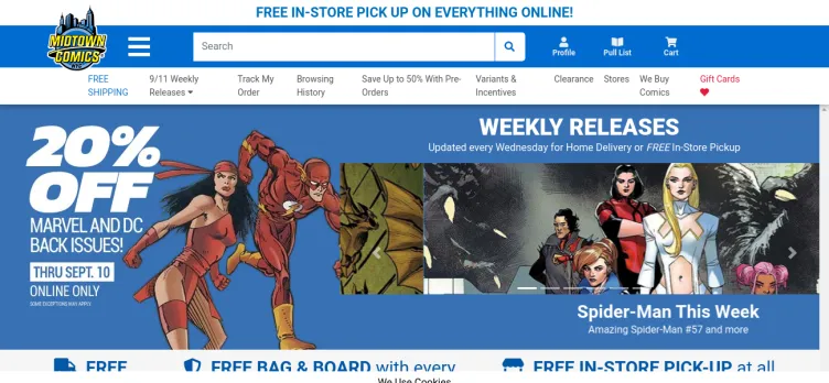 Screenshot Midtown Comics