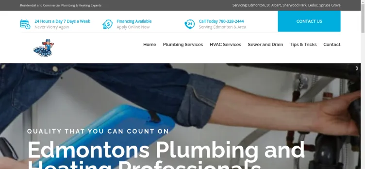 Screenshot Worry Free Plumbing & Heating Experts