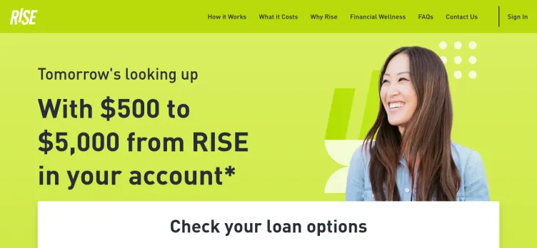 Screenshot RISE Credit