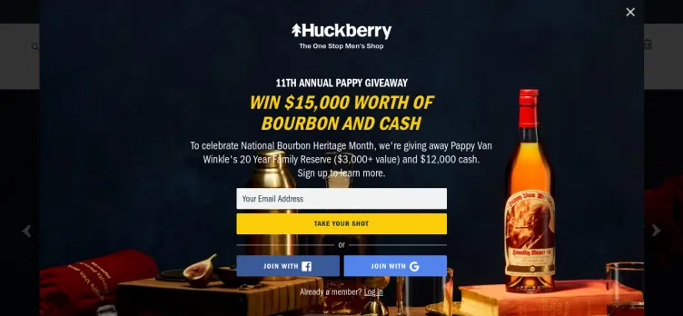 Screenshot Huckberry