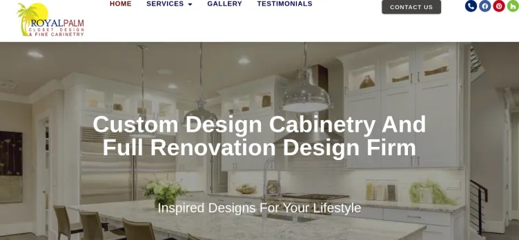 Screenshot Royal Palm Closet Design and Fine Cabinetry