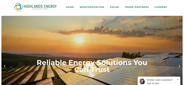 Screenshot Highlands Energy Services