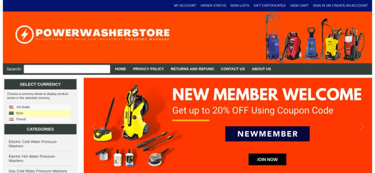 Screenshot Powerwasherstore