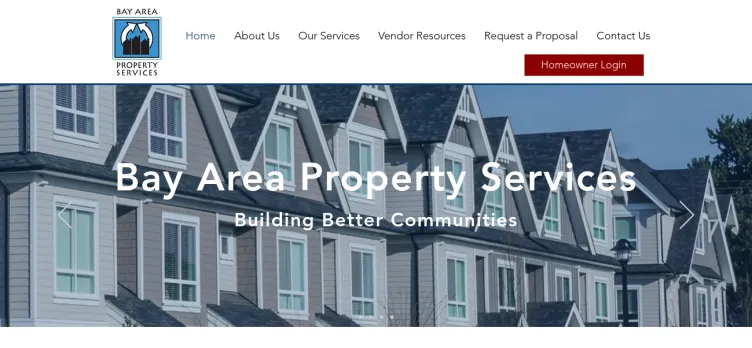 Screenshot Bay Area Property Services