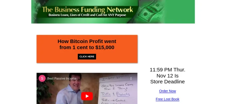 Screenshot The Business Funding Network