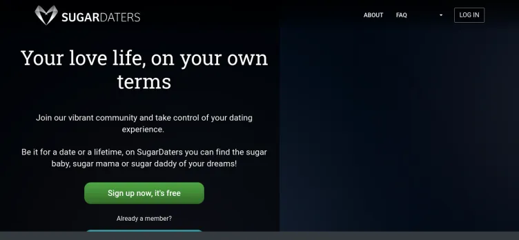 Screenshot SugarDaters