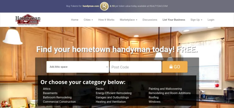 Screenshot Handyman.com