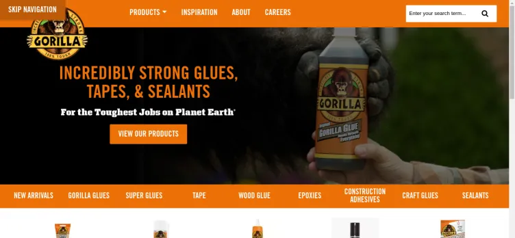 Screenshot Gorilla Glue Company