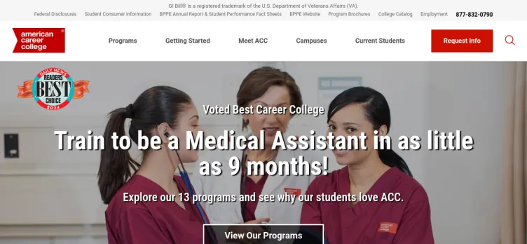 Screenshot American Career College