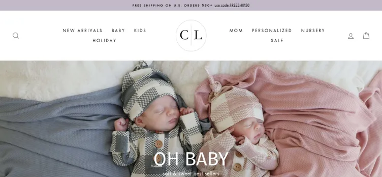 Screenshot Caden Lane Baby Boutique