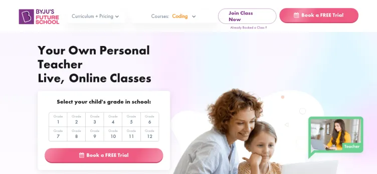 Screenshot BYJU'S Future School