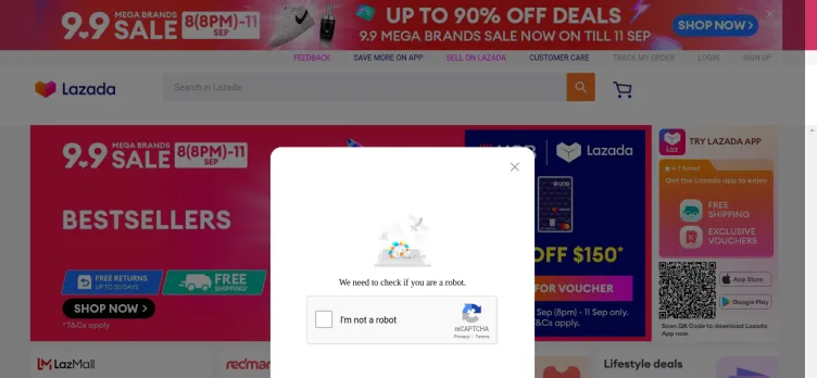 Screenshot Lazada SG