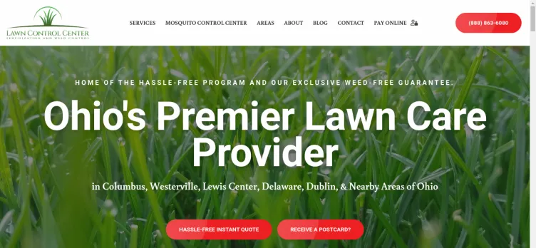 Screenshot Lawn Control Center