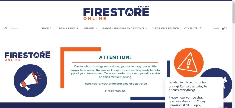 Screenshot Firestore Online