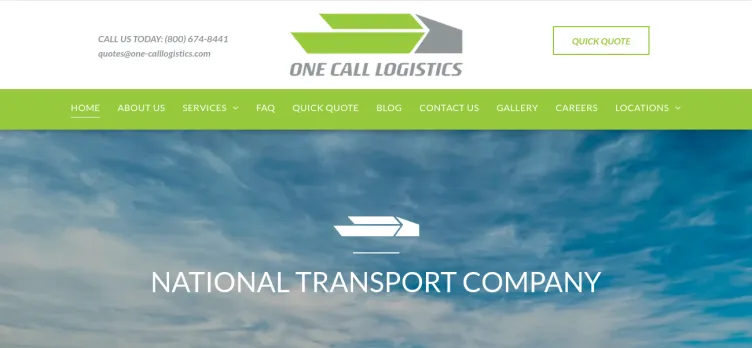 Screenshot One Call Logistics