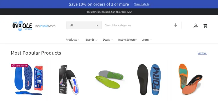 Screenshot The Insole Store