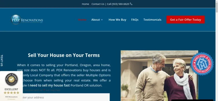 Screenshot PDX Renovations