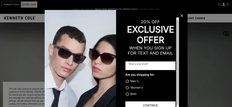 Screenshot Kenneth Cole Productions