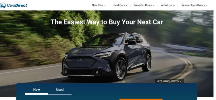 Screenshot CarsDirect