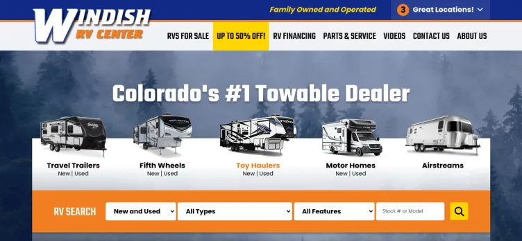 Screenshot Windish RV Center