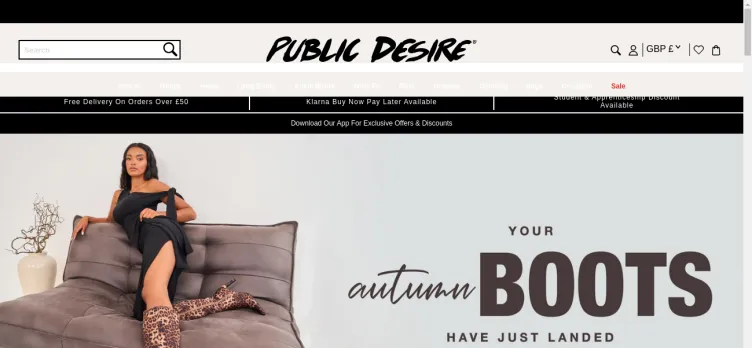 Screenshot Public Desire