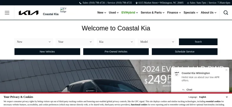 Screenshot Coastal Kia