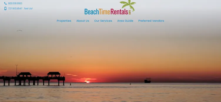 Screenshot Beach Time Rentals