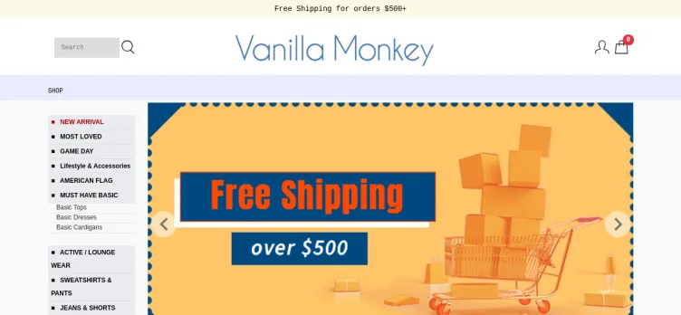 Screenshot Vanilla Monkey