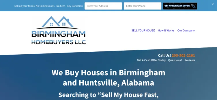 Screenshot Birmingham Homebuyers