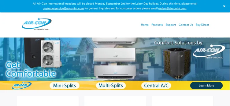 Screenshot Air Con International
