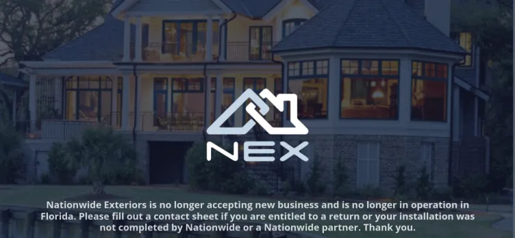 Screenshot Nationwide Exteriors