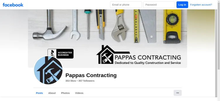 Screenshot Pappas Contracting