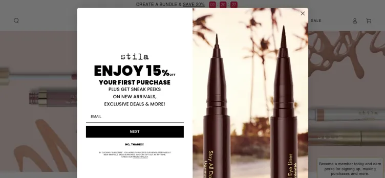 Screenshot Stila Cosmetics