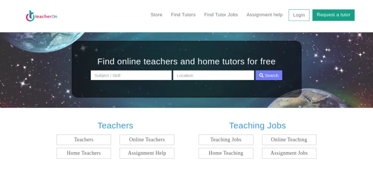 Screenshot TeacherOn