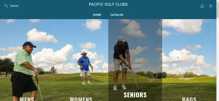 Screenshot Pacific-golf-clubs.myshopify