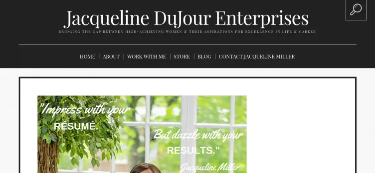 Screenshot Jacqueline DuJour Enterprises