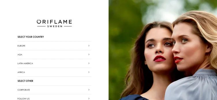 Screenshot Oriflame