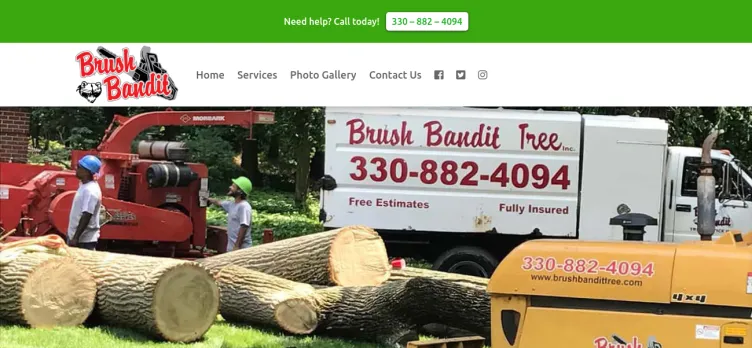 Screenshot Brush Bandit Tree Service