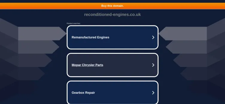 Screenshot Reconditioned-Engines UK