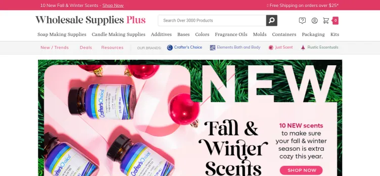 Screenshot Wholesale Supplies Plus