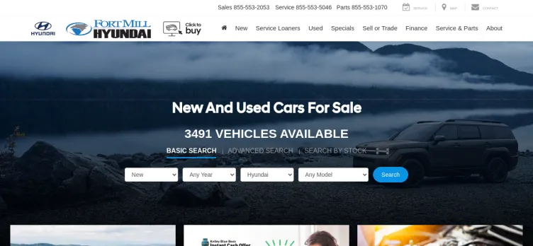 Screenshot Fort Mill Hyundai