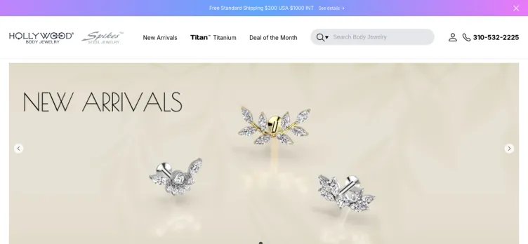 Screenshot Hollywood Body Jewellery