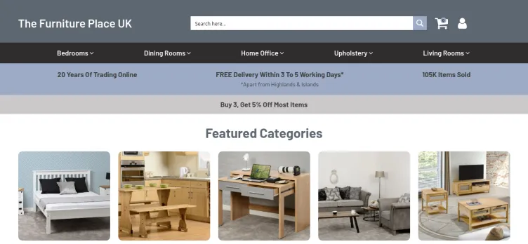 Screenshot The Furniture Place UK