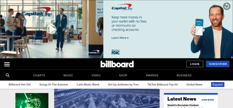 Screenshot Billboard