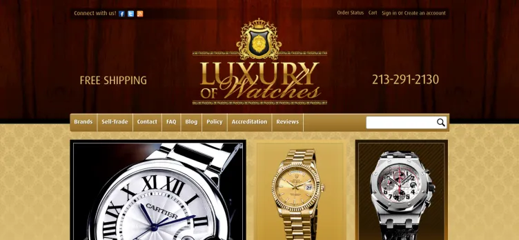 Screenshot LuxuryOfWatches