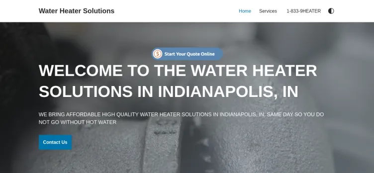 Screenshot Water Heater Solutions