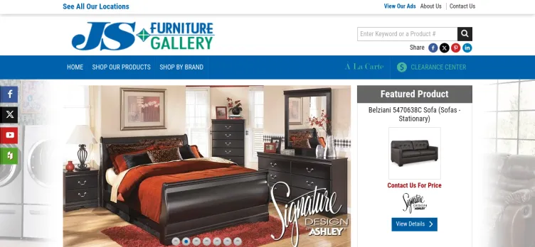 Screenshot J. S. Furniture